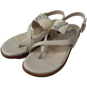 Cole Haan Grand 360 Ivory & Snakeskin Sandals